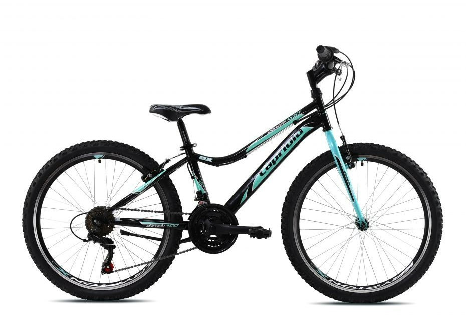 Detský bicykel Capriolo DIAVOLO DX 400 FS 24"/18HT èierno-modré 13"