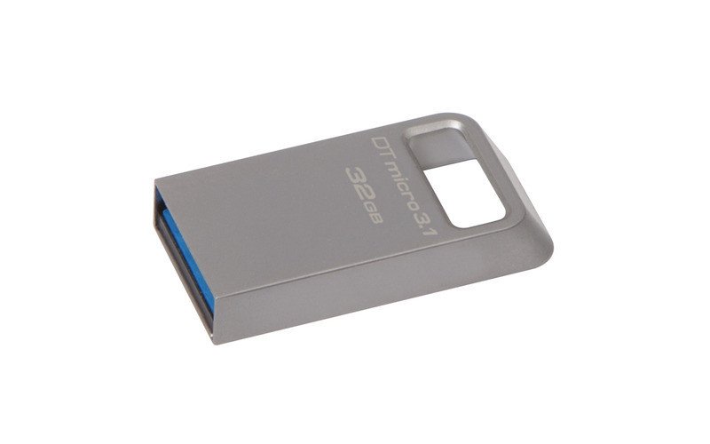 Flashdisk Kingston DataTraveler Mini 32GB, USB 3.1, 100/15MB/s, kovový