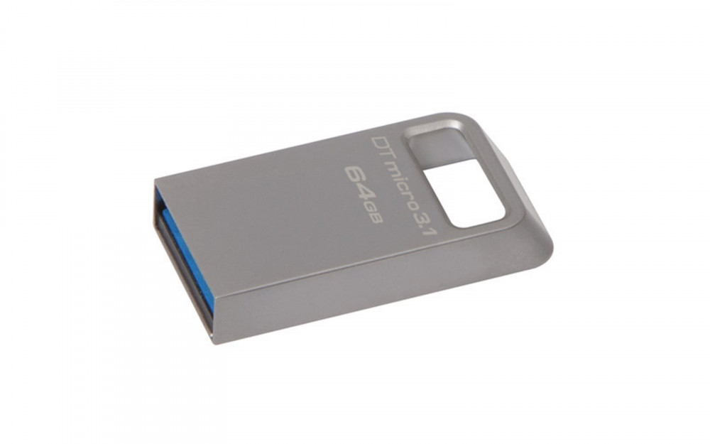 Flashdisk Kingston DataTraveler Mini 64GB, USB 3.1, 100/15MB/s, kovový