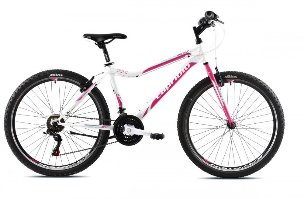 Horský bicykel Capriolo DIAVOLO DX 600 26"/18HT white-pink 17" neoriginální krabice