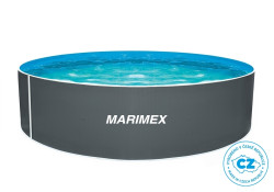 Bazén Marimex Orlando 3,66 x 0,91m ŠEDÝ + skimmer Olympic (bez hadíc a schodíkov) 