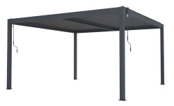 Bioklimatick pergola G21 Austin 4x4 m, antracitov hlinkov