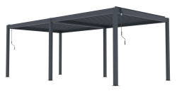 Bioklimatick� pergola G21 Austin Premium 6x3 m, antracitov� hlin�kov�