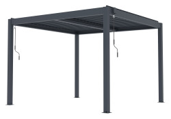 Bioklimatick� pergola G21 Austin Premium 3x3 m, antracitov� hlin�kov�