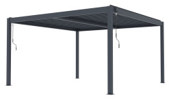 Bioklimatick� pergola G21 Austin Premium 4x4 m, antracitov� hlin�kov�
