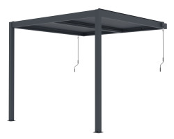 Bioklimatick� pergola G21 Trenton 3x3 m, antracitov� hlin�kov�