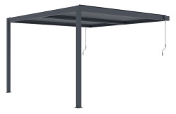 Bioklimatick� pergola G21 Trenton 4x4 m, antracitov� hlin�kov�