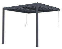 Bioklimatick� pergola G21 Trenton Premium 3x3 m, antracitov� hlin�kov�