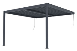 Bioklimatick� pergola G21 Trenton Premium 4x4 m, antracitov� hlin�kov�