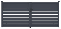 Br�na G21 Reno 350x158 cm dvojkr�dlov�, antracitov�