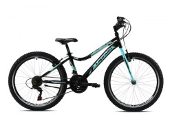 Detsk bicykel Capriolo DIAVOLO DX 400 FS 24"/18HT ierno-modr 13"