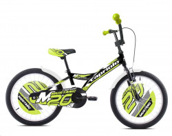 Detsk bicykel Capriolo MUSTANG 20" ierno-limetkov (2021)