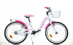 Detský bicykel Dino Bikes 204R biele 20" dievčenské