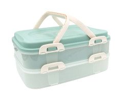 D�za Banquet s uchy, 2 patra, 40 x 30 x 18 cm, MINT