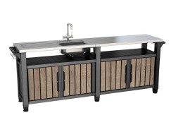 Grilovac� stol�k Keter UNITY Chef 415 l Ashwood