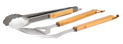 Grilovacie nradie G21 sada 3 ks s drevenou rukovou