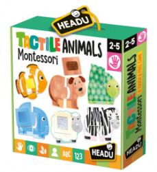 Hra Headu Montessori - Dotykov puzzle - Zvieratk
