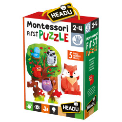 Hra Headu Montessori Moje prv puzzle  Les