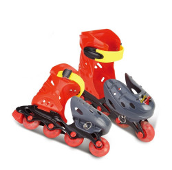 Hraka G21 Kolieskov korule nastaviten 7" - 8,5" erveno-ed