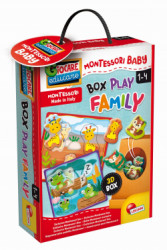 Hračka Liscianigioch Montessori Baby Box Play Family - Vkladačka mláďatká