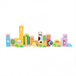 Kocky Bigjigs Toys Baby farebn Safari