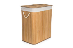 K na bielize G21 105 l s rozdeovaom bambusov s bielym koom