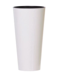 Kvetin Prosperplast TUBUS SLIM biely lesk 30 cm