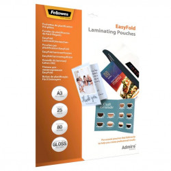 Laminovacia flia Fellowes EasyFold A3, 80mic, leskl 25ks 