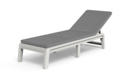 Leadlo Keter Mallorca biele s polstrom