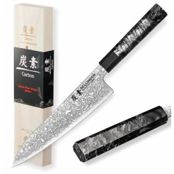 N Dellinger Chef/Gyuto 215 mm Carbon Fiber Octagon