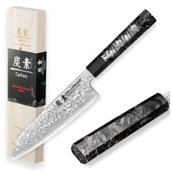 N Dellinger n Santoku 185 mm Carbon Fiber Octagon