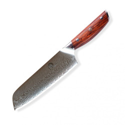 N Dellinger Santoku 7" (175mm) Rose-Wood Damascus