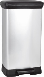 Odpadkov k Curver Deco Bin 50 l strieborn