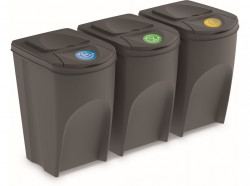 Odpadkov k Prosperplast na trieden odpad 3 x 35 l ed