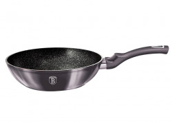 Panvica Berlingerhaus Wok s mramorovm povrchom 28 cm Carbon PRO Line BH-6900