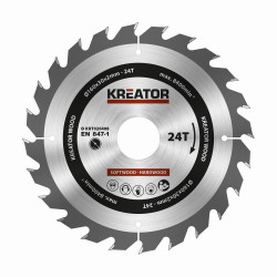 Plov kot Kreator KRT020408 na drevo 160mm, 24T