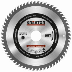 Plov kot Kreator KRT020417 na drevo 190mm, 60T