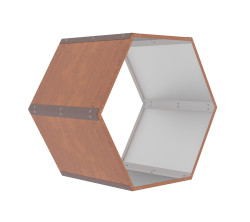 Prstreok na drevo G21 HEX 53 - 92 x 60 cm, hned