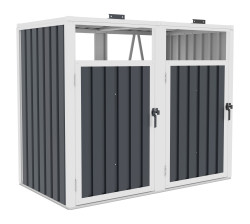 Prstreok na popolnice G21 146x121x82 cm, antracitov plechov