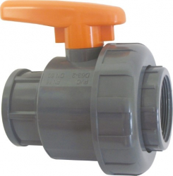 Plastový guľový ventil 2“ vnútorné závity 10 bar (PVC)
