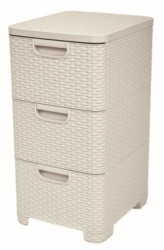 Regl Curver Style 3x14L so uplkmi
 biely