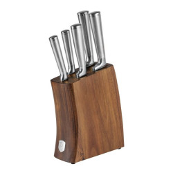 Sada noov Berlingerhaus se stojanem z aktovho deva 6 ks Antracit Collection