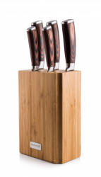 Sada nožov G21 Gourmet Nature 5 ks + bambusový blok