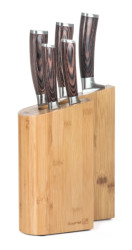 Sada no�ov G21 Gourmet Timber 5 ks + bambusov� blok