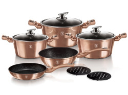 Sada riadu Berlingerhaus s mramorovm povrchom 10 ks Rosegold Metallic Line