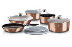 Sada riadu Berlingerhaus s odnmatenou rukovou 12 ks Rosegold Metallic Line