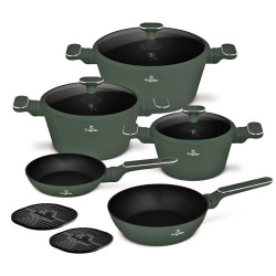 Sada riadu Berlingerhaus s titanov�m povrchom 10 ks Matte green Collection