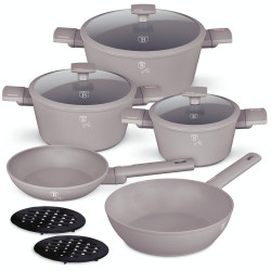 Sada riadu Berlingerhaus s titanov�m povrchom 10 ks Taupe Collection