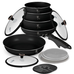 Sada riadu Berlingerhaus s tit�nov�m povrchom 13 ks Black Rose Collection