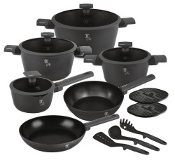 Sada riadu Berlingerhaus s titanovm povrchom 15 ks Antracit Collection